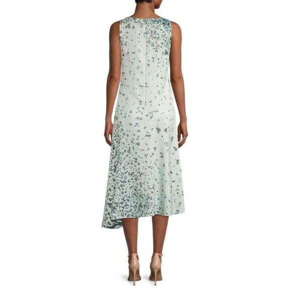 Vince Asymmetrical Floral Dress Mint Size XXS - Picture 4 of 16